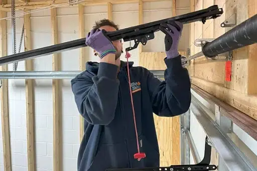 A technician is working.