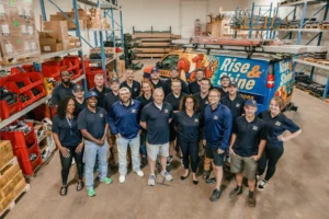 Who We Are 2 Rise & Shine Garage Doors team group photo.